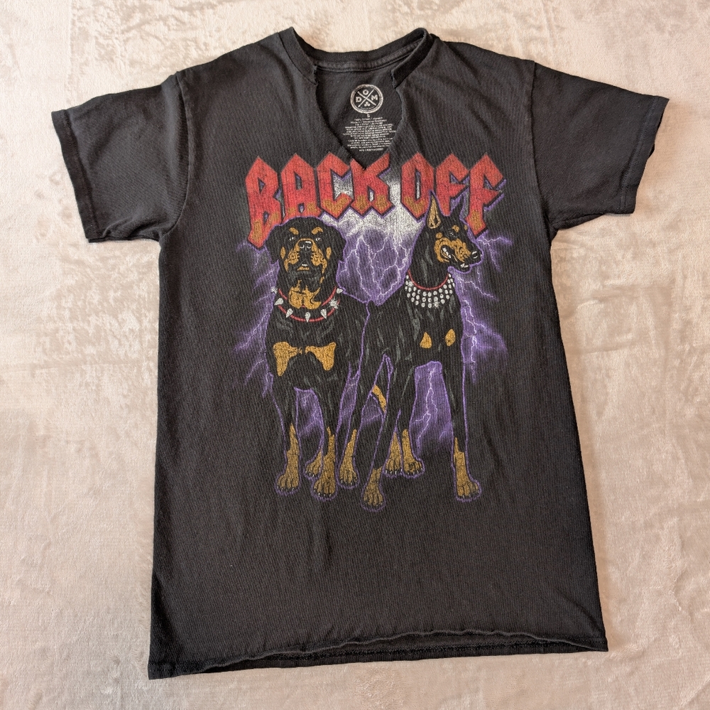 DOM Tough Dogs Grunge Distressed Street wear Skater Size S Alt Style Punk Emo